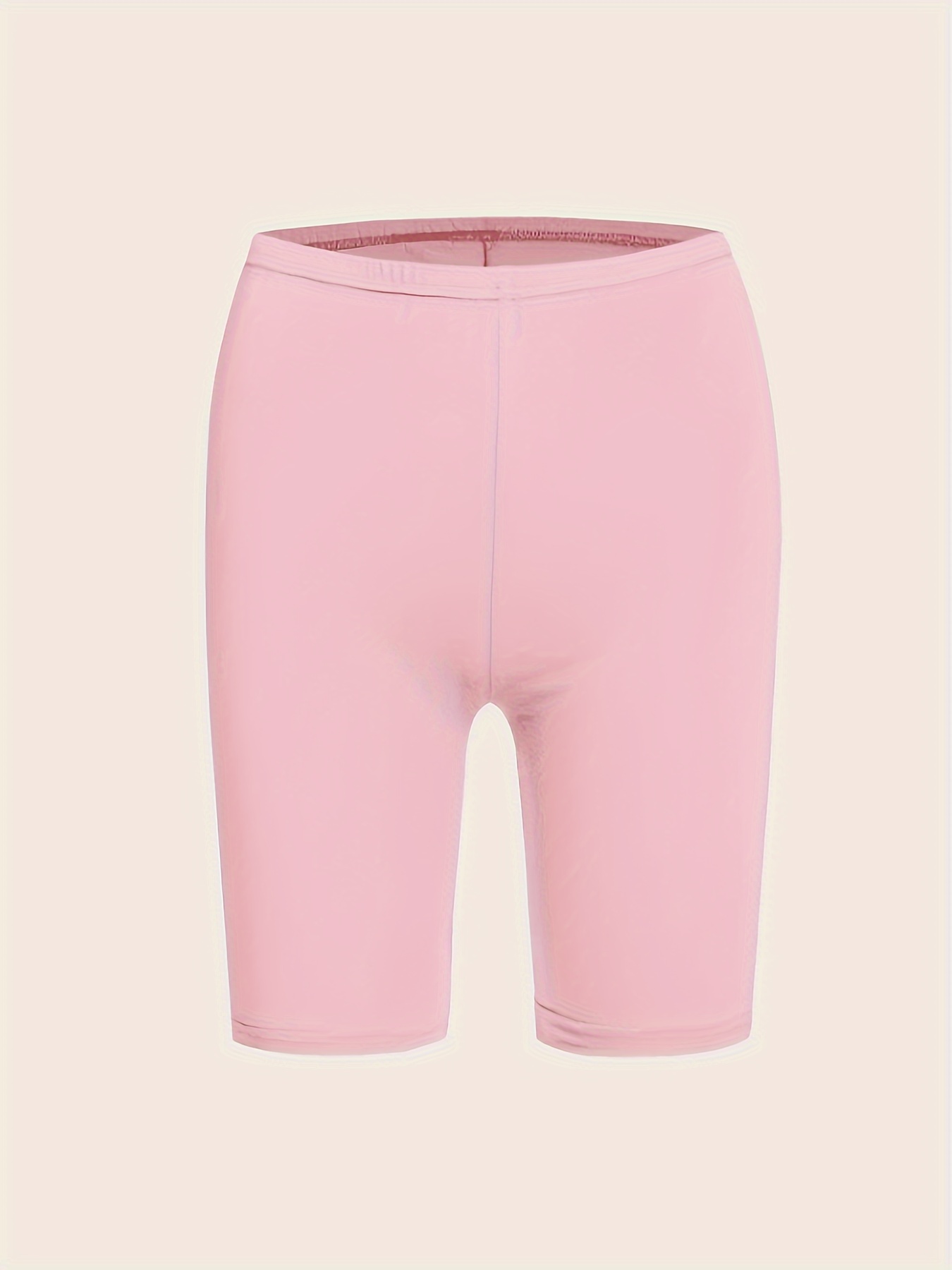 solid color skinny stretchy shorts casual high waist shorts for womens clothing details 3