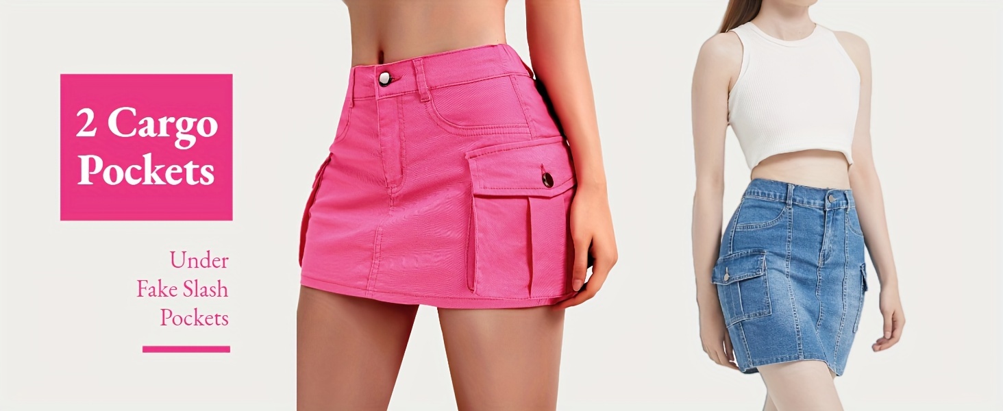womens plain mini bodycon utility skirt slim fit with buttons y2 skirt sexy and cute with flap pockets suitable for details 2