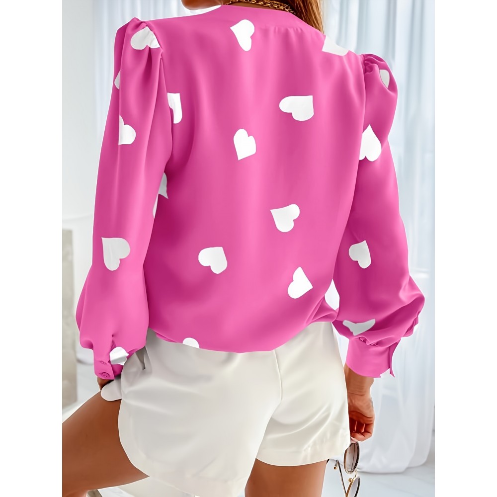 Women's Business Casual Tops Summer Long Sleeve Silk Button Down Shirts V Neck Chiffon Blouse